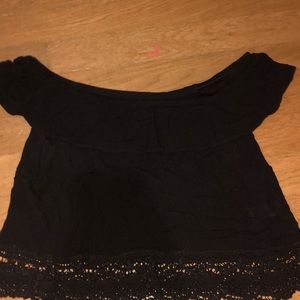 Off the shoulder crop top